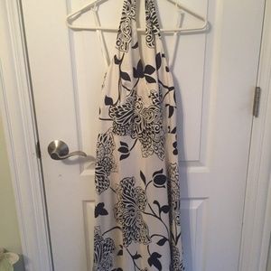 Ann Taylor white patterned White dress